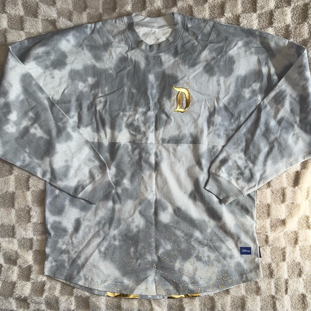 Disney Gray and Gold Castle Sweatshirt‎ women’s NWOT - Picture 2 of 4